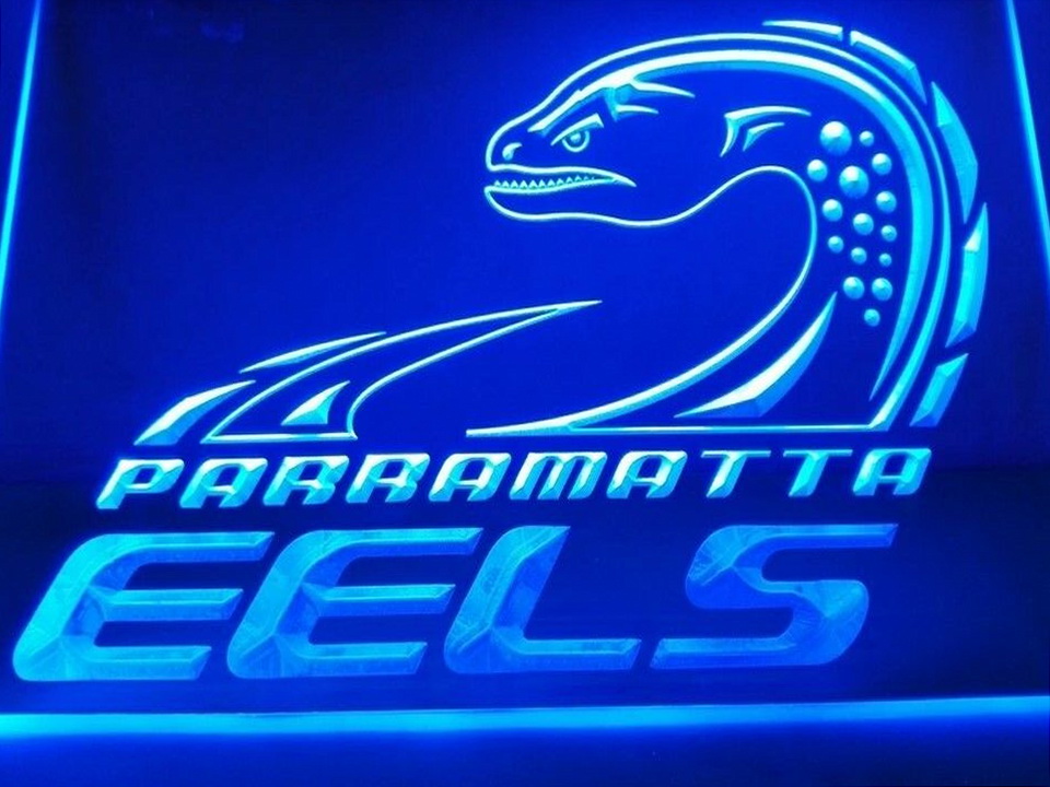 Parramatta Eels LED Neon Flag Sign Large NRL